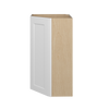 NORFOLK Ready to Assemble 24 in. W x 42 in. H x 12 in. D Plywood Diagonal Corner Wall Cabinet in Painted White | Kunal Kitchens
