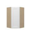NORFOLK Ready to Assemble 27 in. W x 42 in. H x 15 in. D Plywood Diagonal Corner Wall Cabinet in Painted White | Kunal Kitchens