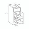 ROCKINGHAM Ready to Assemble 12 in. W x 34.5 in. H x 24 in. D Plywood Base Cabinet w/(2) Roll-out Trays in Painted Stratus | Kunal Kitchens