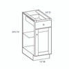 ROCKINGHAM Ready to Assemble 15 in. W x 34.5 in. H x 24 in. D Plywood Base Cabinet in Painted Stratus | Kunal Kitchens