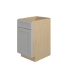 ROCKINGHAM Ready to Assemble 18 in. W x 34.5 in. H x 24 in. D Plywood Base Cabinet in Painted Stratus | Kunal Kitchens