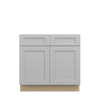 ROCKINGHAM Ready to Assemble 36 in. W x 34.5 in. H x 24 in. D Plywood Base Cabinet w/(1) Roll-out Tray in Painted Stratus | Kunal Kitchens