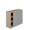 ROCKINGHAM Ready to Assemble 36 in. W x 30 in. H x 12 in. D Plywood Blind Wall Corner Cabinet in Painted Stratus | Kunal Kitchens