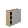 ROCKINGHAM Ready to Assemble 36 in. W x 30 in. H x 12 in. D Plywood Blind Wall Corner Cabinet in Painted Stratus | Kunal Kitchens
