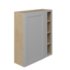 ROCKINGHAM Ready to Assemble 36 in. W x 42 in. H x 12 in. D Plywood Blind Wall Corner Cabinet in Painted Stratus | Kunal Kitchens