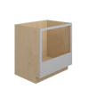 ROCKINGHAM Ready to Assemble 33 in. W x 34.5 in. H x 24 in. D Plywood Oven Base Cabinet in Painted Stratus | Kunal Kitchens