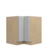 ROCKINGHAM Ready to Assemble 33 in. W x 34.5 in. H x 24 in. D Plywood Lazy Susan Base Corner Cabinet Left in Painted Stratus | Kunal Kitchens