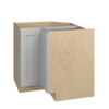 ROCKINGHAM Ready to Assemble 36 in. W x 34.5 in. H x 24 in. D Plywood Lazy Susan Base Corner Cabinet Left in Painted Stratus | Kunal Kitchens