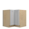 ROCKINGHAM Ready to Assemble 36 in. W x 34.5 in. H x 24 in. D Plywood Lazy Susan Base Corner Cabinet Left in Painted Stratus | Kunal Kitchens