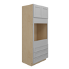 ROCKINGHAM Ready to Assemble 33 in. W x 84 in. H x 24 in. D Plywood Oven Tall Cabinet in Painted Stratus | Kunal Kitchens