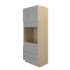 ROCKINGHAM Ready to Assemble 33 in. W x 90 in. H x 24 in. D Plywood Oven Tall Cabinet in Painted Stratus | Kunal Kitchens