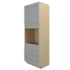 ROCKINGHAM Ready to Assemble 33 in. W x 96 in. H x 24 in. D Plywood Oven Tall Cabinet in Painted Stratus | Kunal Kitchens