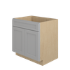 ROCKINGHAM Ready to Assemble 33 in. W x 34.5 in. H x 24 in. D Plywood Sink Base Cabinet in Painted Stratus | Kunal Kitchens