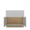 ROCKINGHAM Ready to Assemble 36 in. W x 34.5 in. H x 24 in. D Plywood Farm Sink Base Cabinet in Painted Stratus | Kunal Kitchens
