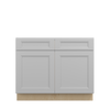 ROCKINGHAM Ready to Assemble 42 in. W x 34.5 in. H x 24 in. D Plywood Sink Base Cabinet in Painted Stratus | Kunal Kitchens