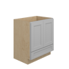 ROCKINGHAM Ready to Assemble 30 in. W x 34.5 in. H x 21 in. D Plywood Vanity Cabinet w/Bottom Drawer in Painted Stratus | Kunal Kitchens
