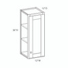 ROCKINGHAM Ready to Assemble 12 in. W x 36 in. H x 12 in. D Plywood Wall Cabinet in Painted Stratus | Kunal Kitchens