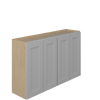 ROCKINGHAM Ready to Assemble 48 in. W x 30 in. H x 12 in. D Plywood Wall Cabinet in Painted Stratus | Kunal Kitchens