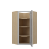 ROCKINGHAM Ready to Assemble 24 in. W x 42 in. H x 12 in. D Plywood Diagonal Corner Wall Cabinet in Painted Stratus | Kunal Kitchens