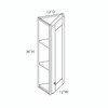 ROCKINGHAM Ready to Assemble 12 in. W x 36 in. H x 12 in. D Plywood Wall End Cabinet in Painted Stratus | Kunal Kitchens