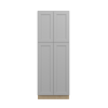 ROCKINGHAM Assembled 30 in. W x 84 in. H x 24 in. D Plywood Tall Cabinet w/(3) Roll-out Trays in Painted Stratus | Kunal Kitchens
