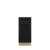 BELLE HAVEN Assembled 15 in. W x 34.5 in. H x 24 in. D Plywood Base Cabinet in Driftwood | Kunal Kitchens