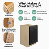 BELLE HAVEN Assembled 18 in. W x 34.5 in. H x 24 in. D Plywood Base Cabinet in Driftwood | Kunal Kitchens