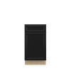 BELLE HAVEN Assembled 18 in. W x 34.5 in. H x 24 in. D Plywood Base Cabinet in Driftwood | Kunal Kitchens