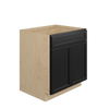 BELLE HAVEN Assembled 30 in. W x 34.5 in. H x 24 in. D Plywood Base Cabinet in Driftwood | Kunal Kitchens