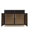 BELLE HAVEN Assembled 42 in. W x 34.5 in. H x 24 in. D Plywood Base Cabinet in Driftwood | Kunal Kitchens