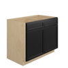 BELLE HAVEN Assembled 42 in. W x 34.5 in. H x 24 in. D Plywood Base Cabinet in Driftwood | Kunal Kitchens