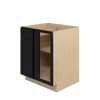 BELLE HAVEN Assembled 27 in. W x 34.5 in. H x 24 in. D Plywood Blind Base Corner Cabinet Right in Driftwood | Kunal Kitchens