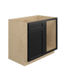 BELLE HAVEN Assembled 39 in. W x 34.5 in. H x 24 in. D Plywood Blind Base Corner Cabinet Right in Driftwood | Kunal Kitchens