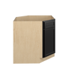 BELLE HAVEN Assembled 36 in. W x 34.5 in. H x 24 in. D Plywood Sink Diagonal Corner Base Cabinet in Driftwood | Kunal Kitchens