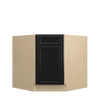 BELLE HAVEN Assembled 36 in. W x 34.5 in. H x 24 in. D Plywood Sink Diagonal Corner Base Cabinet in Driftwood | Kunal Kitchens