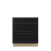 BELLE HAVEN Assembled 30 in. W x 34.5 in. H x 24 in. D Plywood Drawer Base Cabinet in Driftwood | Kunal Kitchens