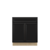 BELLE HAVEN Assembled 30 in. W x 34.5 in. H x 24 in. D Plywood Sink Base Cabinet in Driftwood | Kunal Kitchens