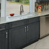 BELLE HAVEN Assembled 36 in. W x 34.5 in. H x 24 in. D Plywood Sink Base Cabinet in Driftwood | Kunal Kitchens