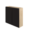BELLE HAVEN Assembled 39 in. W x 36 in. H x 12 in. D Plywood Wall Cabinet in Driftwood | Kunal Kitchens