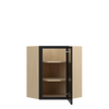 BELLE HAVEN Assembled 24 in. W x 30 in. H x 12 in. D Plywood Diagonal Corner Wall Cabinet in Driftwood | Kunal Kitchens