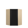 BELLE HAVEN Assembled 27 in. W x 36 in. H x 15 in. D Plywood Diagonal Corner Wall Cabinet in Driftwood | Kunal Kitchens