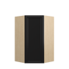 BELLE HAVEN Assembled 27 in. W x 42 in. H x 15 in. D Plywood Diagonal Corner Wall Cabinet in Driftwood | Kunal Kitchens