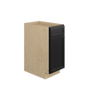 BELLE HAVEN Assembled 15 in. W x 34.5 in. H x 24 in. D Plywood Base Cabinet w/(2) Roll-out Trays in Driftwood | Kunal Kitchens