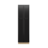 BELLE HAVEN Assembled 24 in. W x 84 in. H x 24 in. D Plywood Tall Cabinet w/(3) Roll-out Trays in Driftwood | Kunal Kitchens