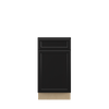 BELLE HAVEN Ready to Assemble 18 in. W x 34.5 in. H x 24 in. D Plywood Base Cabinet w/(1) Roll-out Tray in Driftwood | Kunal Kitchens