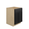 BELLE HAVEN Ready to Assemble 24 in. W x 34.5 in. H x 24 in. D Plywood Base Cabinet w/(2) Roll-out Trays in Driftwood | Kunal Kitchens