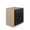 BELLE HAVEN Ready to Assemble 27 in. W x 34.5 in. H x 24 in. D Plywood Base Cabinet w/(2) Roll-out Trays in Driftwood | Kunal Kitchens