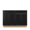 BELLE HAVEN Ready to Assemble 48 in. W x 34.5 in. H x 24 in. D Plywood Base Cabinet w/(2) Roll-out Trays in Driftwood | Kunal Kitchens