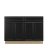 BELLE HAVEN Ready to Assemble 48 in. W x 34.5 in. H x 24 in. D Plywood Base Cabinet w/(4) Roll-out Trays in Driftwood | Kunal Kitchens