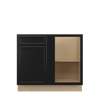 BELLE HAVEN Ready to Assemble 39 in. W x 34.5 in. H x 24 in. D Plywood Blind Base Corner Cabinet Right in Driftwood | Kunal Kitchens